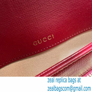 Gucci Horsebit 1955 Small Shoulder Bag IN Beige/ebony GG Supreme canvas 602204 red 2024