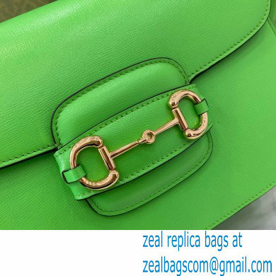 Gucci Horsebit 1955 Small Shoulder Bag IN Electric green LEATHER 602204 2024