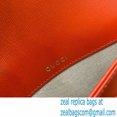 Gucci Horsebit 1955 Small Shoulder Bag IN ORANGE LEATHER 602204 2024