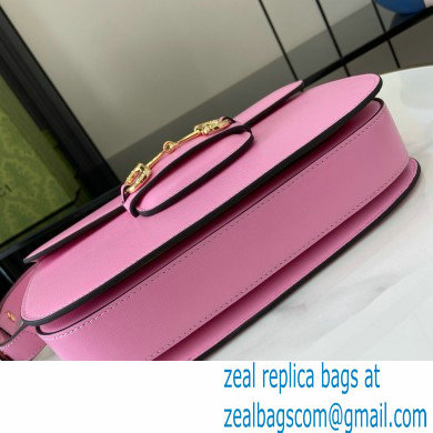 Gucci Horsebit 1955 Small Shoulder Bag IN pink LEATHER 602204 2024