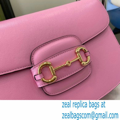 Gucci Horsebit 1955 Small Shoulder Bag IN pink LEATHER 602204 2024