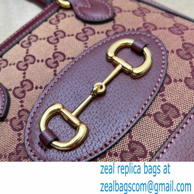 Gucci Horsebit 1955 mini Top Handle bag 677212 Burgundy 2024