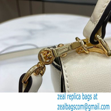 Gucci Horsebit 1955 mini top handle bag IN WHITE LEATHER 781387 2024