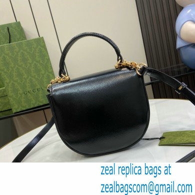 Gucci Horsebit 1955 mini top handle bag IN black LEATHER 781387 2024