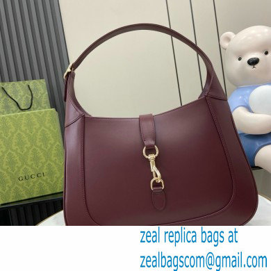 Gucci Jackie medium shoulder bag in burgundy leather 782879 2024