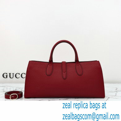 Gucci Jackie medium tote bag IN Rosso Ancora leather 795282 2024