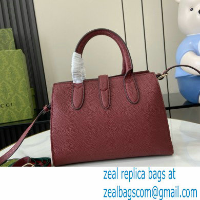 Gucci Jackie small tote bag IN Rosso Ancora leather 795349 2024