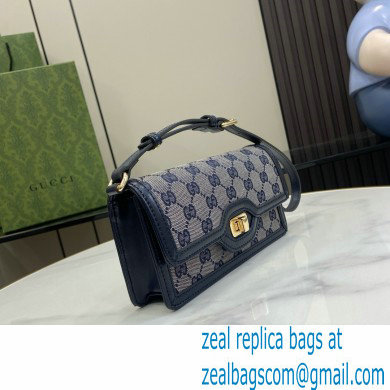 Gucci Luce mini shoulder bag IN Beige and BLUE Original GG canvas 790038 2024