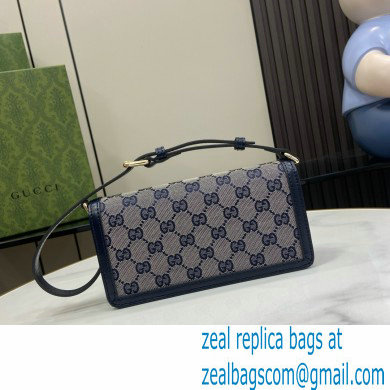 Gucci Luce mini shoulder bag IN Beige and BLUE Original GG canvas 790038 2024