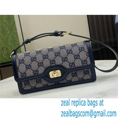 Gucci Luce mini shoulder bag IN Beige and BLUE Original GG canvas 790038 2024