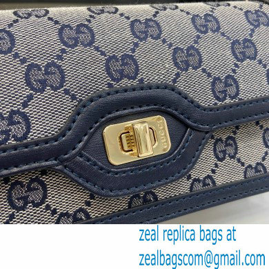 Gucci Luce mini shoulder bag IN Beige and BLUE Original GG canvas 790038 2024