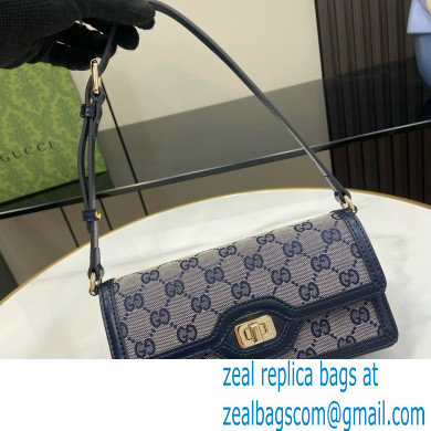 Gucci Luce mini shoulder bag IN Beige and BLUE Original GG canvas 790038 2024