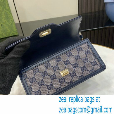 Gucci Luce mini shoulder bag IN Beige and BLUE Original GG canvas 790038 2024