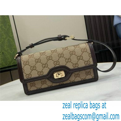 Gucci Luce mini shoulder bag IN Beige and ebony Original GG canvas 790038 2024