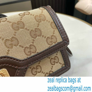 Gucci Luce mini shoulder bag IN Beige and ebony Original GG canvas 790038 2024