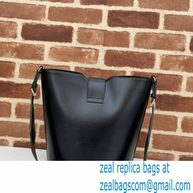 Gucci Medium bucket shoulder bag 782904 leather Black 2024