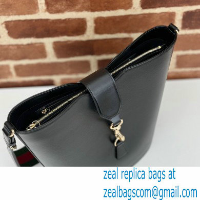 Gucci Medium bucket shoulder bag 782904 leather Black 2024