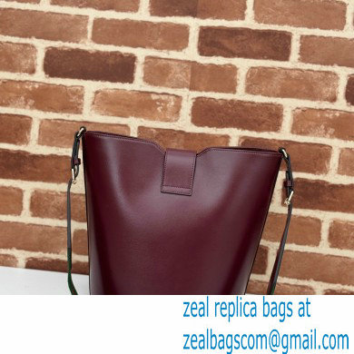 Gucci Medium bucket shoulder bag 782904 leather Burgundy 2024