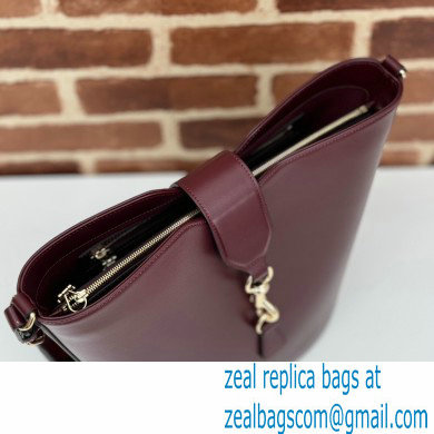 Gucci Medium bucket shoulder bag 782904 leather Burgundy 2024