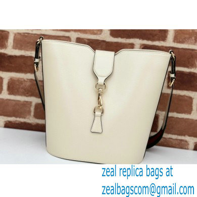 Gucci Medium bucket shoulder bag 782904 leather White 2024