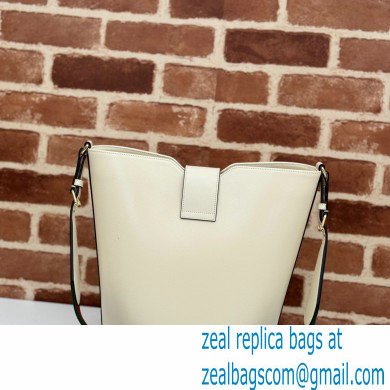 Gucci Medium bucket shoulder bag 782904 leather White 2024