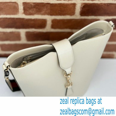 Gucci Medium bucket shoulder bag 782904 leather White 2024