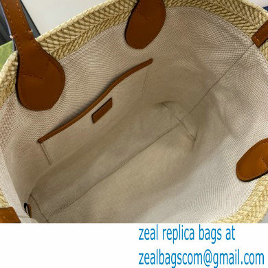 Gucci Medium straw-effect tote 779666 2024