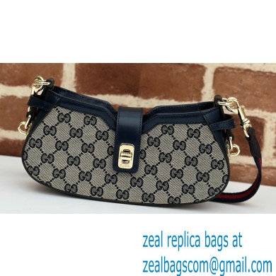 Gucci Moon Side mini shoulder bag 786015 GG Beige/Blue 2024