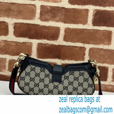 Gucci Moon Side mini shoulder bag 786015 GG Beige/Blue 2024