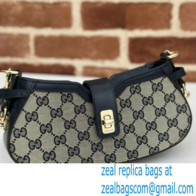 Gucci Moon Side mini shoulder bag 786015 GG Beige/Blue 2024