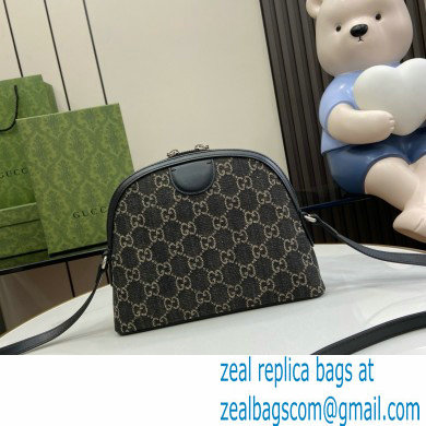 Gucci Ophidia GG Small Shoulder Bag 499621 IN Black and grey GG denim 2024