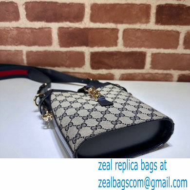 Gucci Original GG mini bucket shoulder bag 782919 Beige/Blue 2024