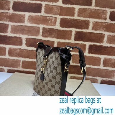 Gucci Original GG mini bucket shoulder bag 782919 Beige/Coffee 2024