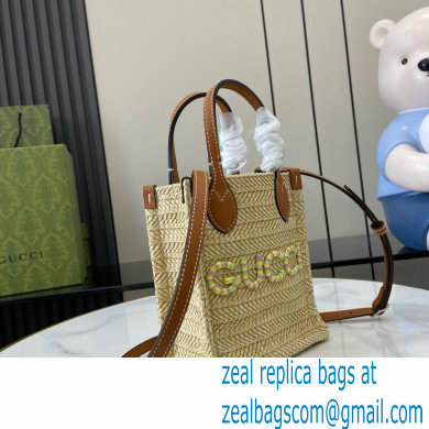 Gucci Super mini straw-effect bag 780083 2024