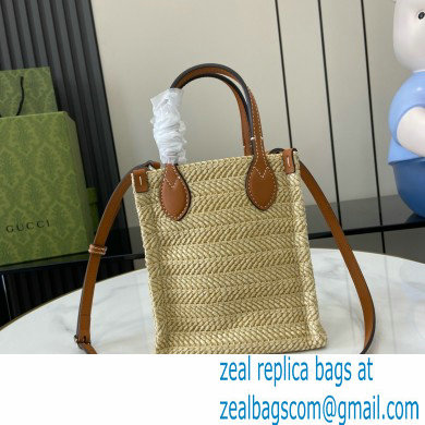 Gucci Super mini straw-effect bag 780083 2024