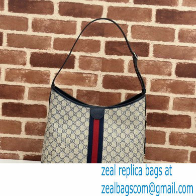 Gucci Web Ophidia GG medium shoulder bag 781392 Beige/Blue 2024