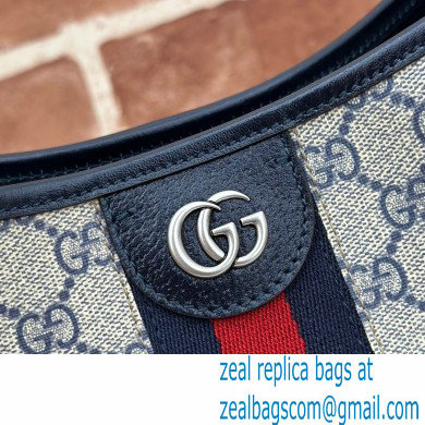 Gucci Web Ophidia GG medium shoulder bag 781392 Beige/Blue 2024