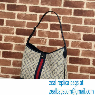 Gucci Web Ophidia GG medium shoulder bag 781392 Beige/Blue 2024