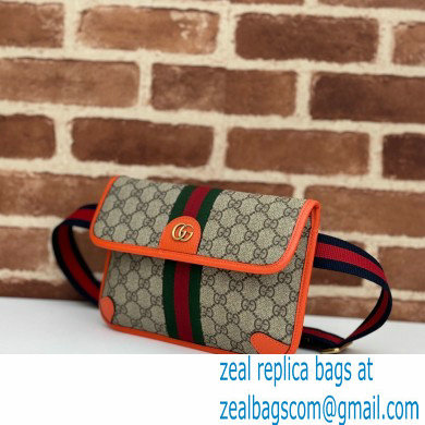 Gucci Web Ophidia GG small belt Bag 752597 Beige/Orange 2024