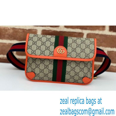 Gucci Web Ophidia GG small belt Bag 752597 Beige/Orange 2024