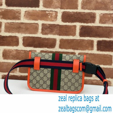 Gucci Web Ophidia GG small belt Bag 752597 Beige/Orange 2024