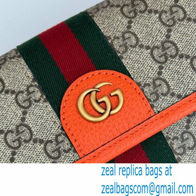 Gucci Web Ophidia GG small belt Bag 752597 Beige/Orange 2024