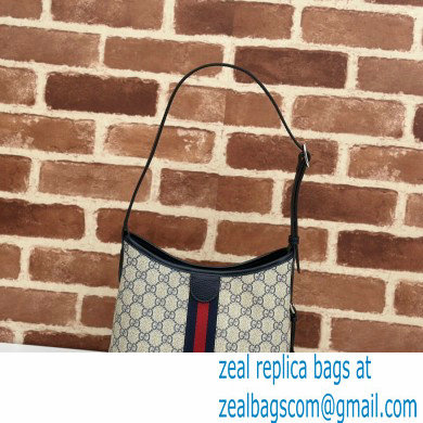 Gucci Web Ophidia GG small shoulder bag 781402 Beige/Blue 2024