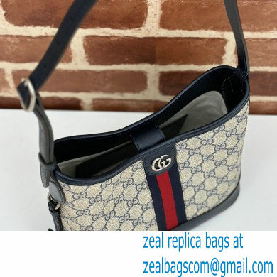 Gucci Web Ophidia GG small shoulder bag 781402 Beige/Blue 2024