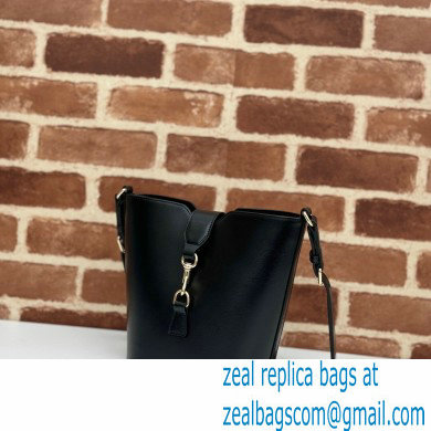 Gucci mini bucket shoulder bag 782908 leather Black 2024