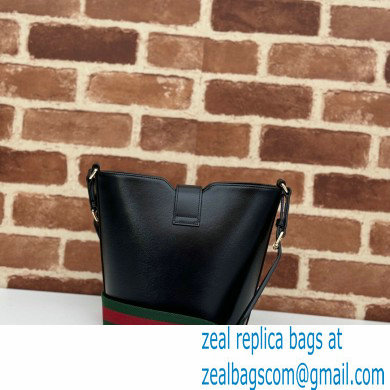 Gucci mini bucket shoulder bag 782908 leather Black 2024