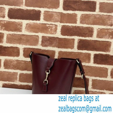 Gucci mini bucket shoulder bag 782908 leather Burgundy 2024