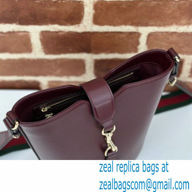 Gucci mini bucket shoulder bag 782908 leather Burgundy 2024