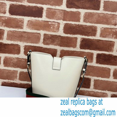 Gucci mini bucket shoulder bag 782908 leather White 2024