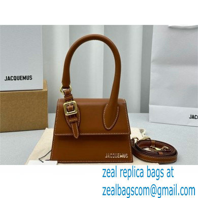 JACQUEMUS Le Chiquito moyen boucle BAG IN BOX LEATHER brown 2024